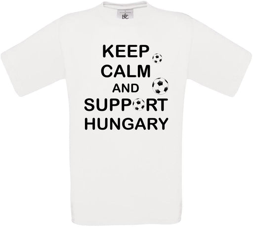 Keep Calm And Support Hungary Crew Neck T-Shirt
