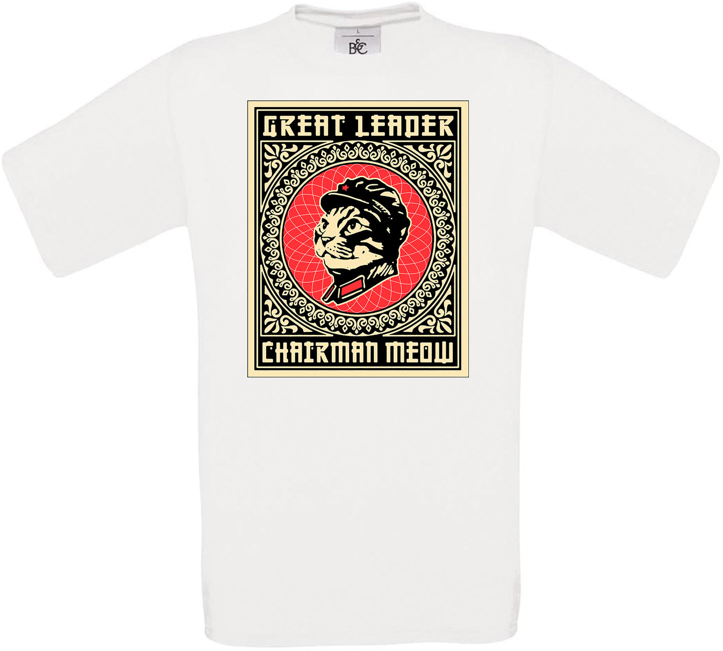 Great Leader Chairman Meow Crew Neck T-Shirt