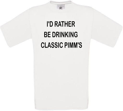 I'd Rather Be Drinking Classic Pimm's Crew Neck T-Shirt