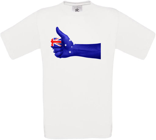 Australia Thumbs Up Flag Crew Neck T-Shirt