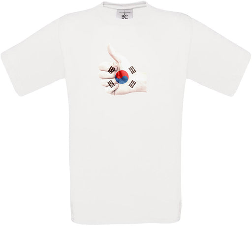 South Korea Thumbs Up Flag Crew Neck T-Shirt