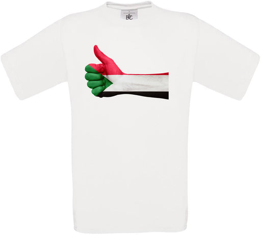 Sudan Thumbs Up Flag Crew Neck T-Shirt
