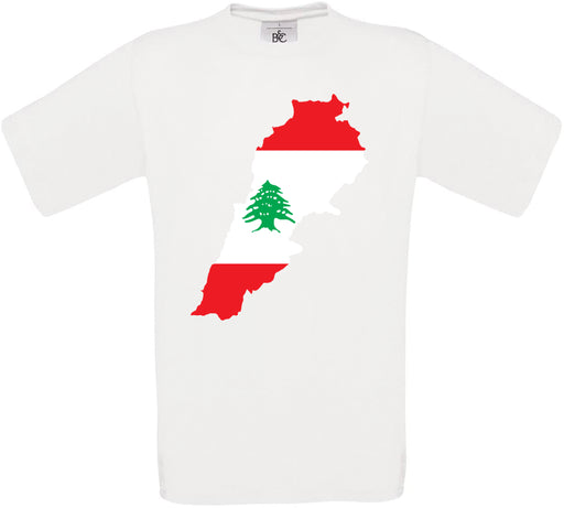 Lebanon Country Flag Crew Neck T-Shirt
