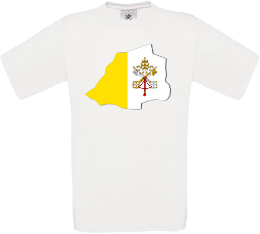Vatican City Country Flag Crew Neck T-Shirt