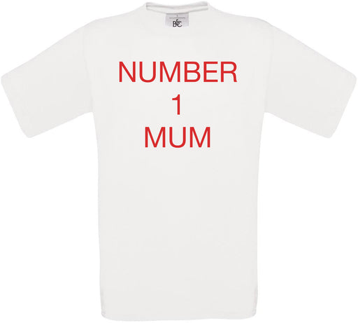 Number 1 Mum Crew Neck T-Shirt