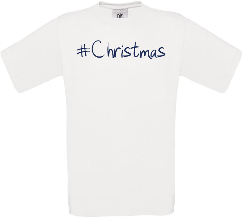 #Christmas Crew Neck T-Shirt