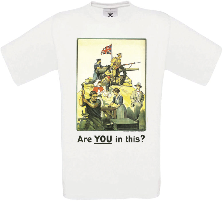 Are you in this poster Crew Neck T-Shirt