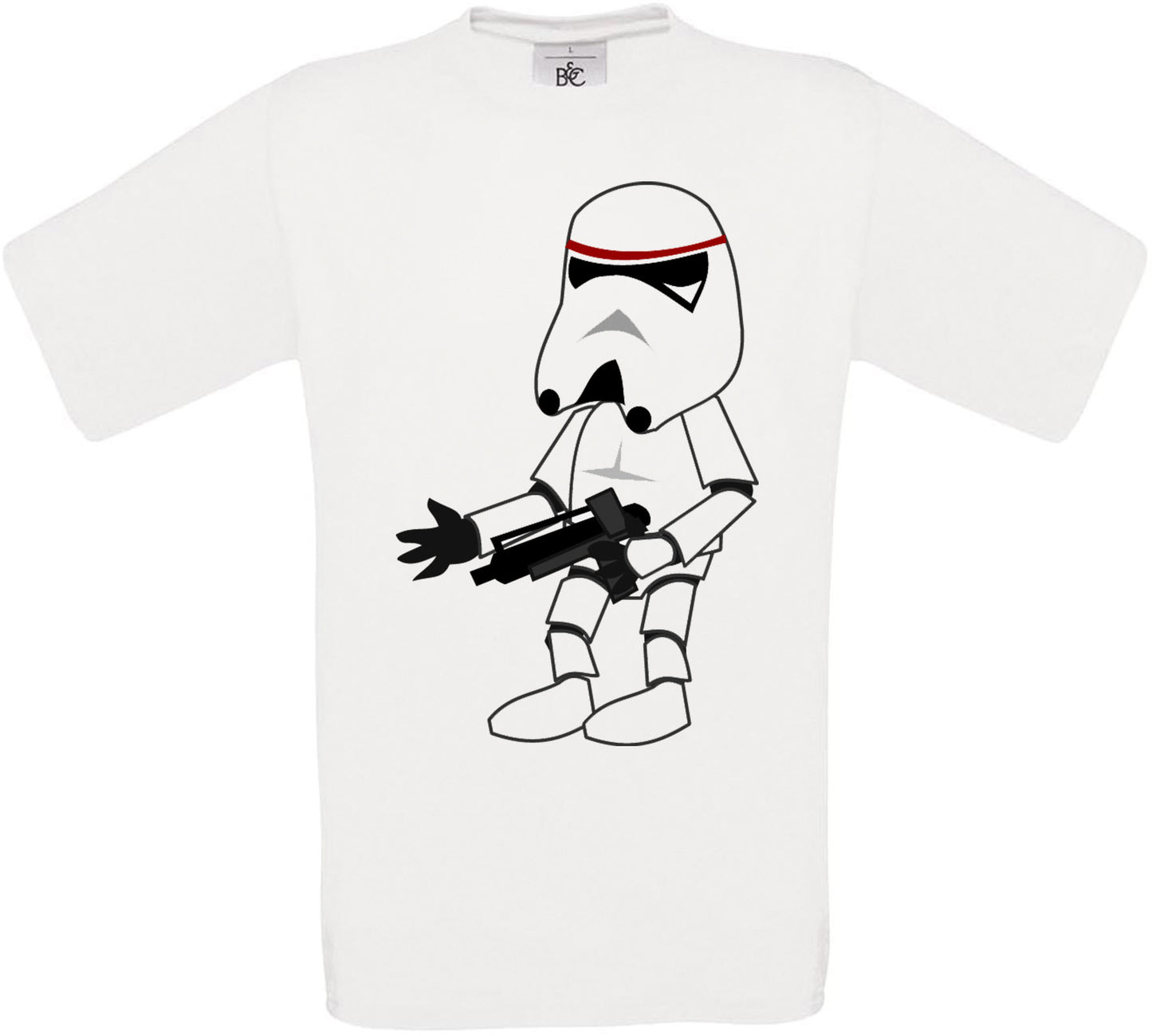 Cartoon Storm Trooper Crew Neck T-Shirt
