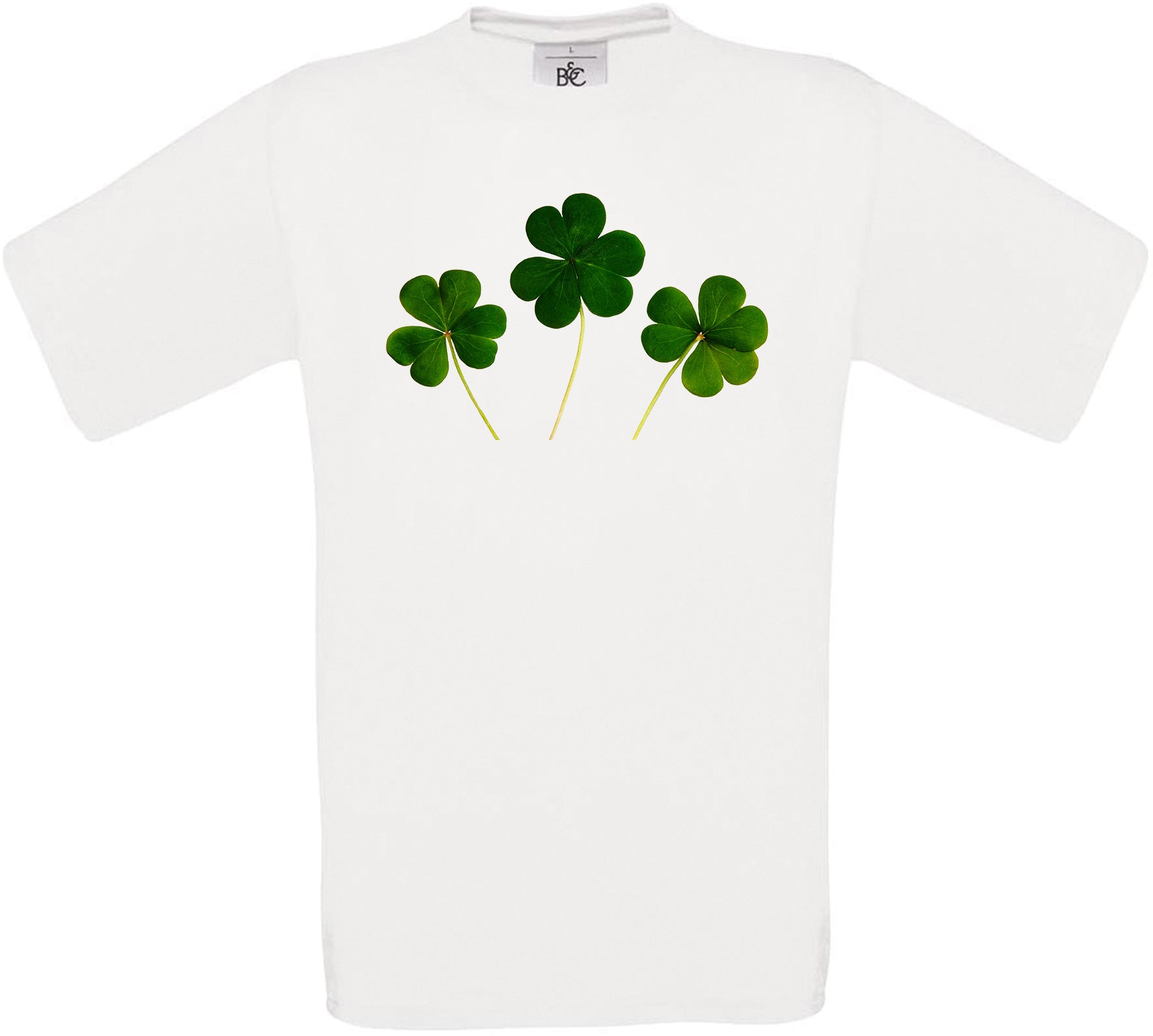Three Clovers Crew Neck T-Shirt