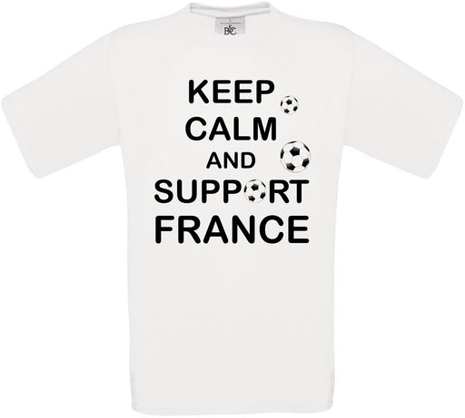 Keep Calm And Support France Crew Neck T-Shirt