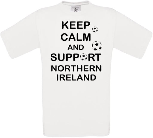 Keep Calm And Support Northern Ireland Crew Neck T-Shirt