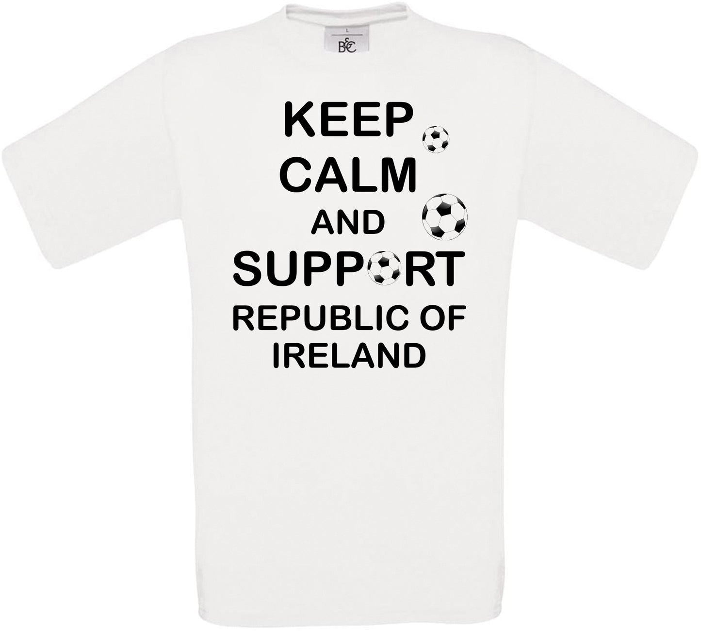 Keep Calm And Support Republic of Ireland Crew Neck T-Shirt