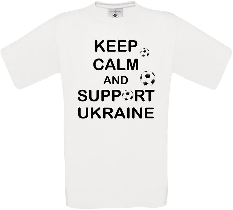 Keep Calm And Support Ukraine Crew Neck T-Shirt