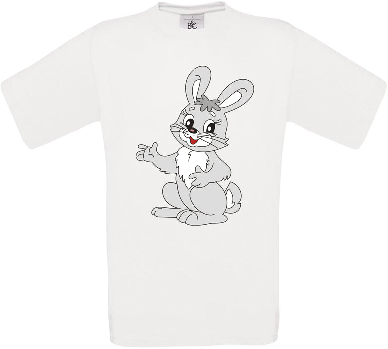 Cute Bunny Crew Neck T-Shirt