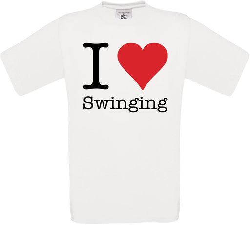 I Love Swinging Crew Neck T-Shirt