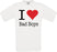 I Love Bad Boys Crew Neck T-Shirt