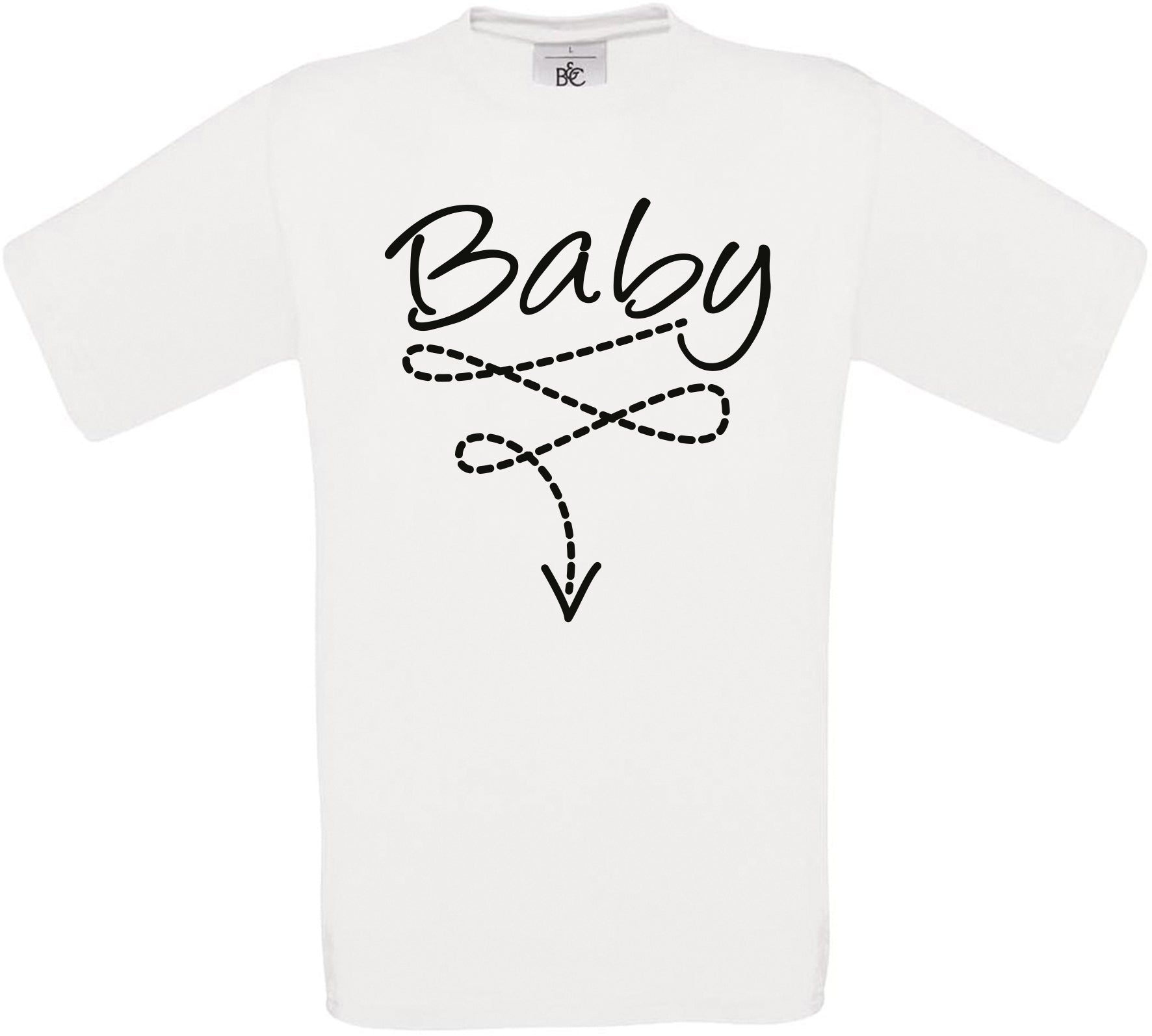 Baby (Down Arrow) Crew Neck T-Shirt