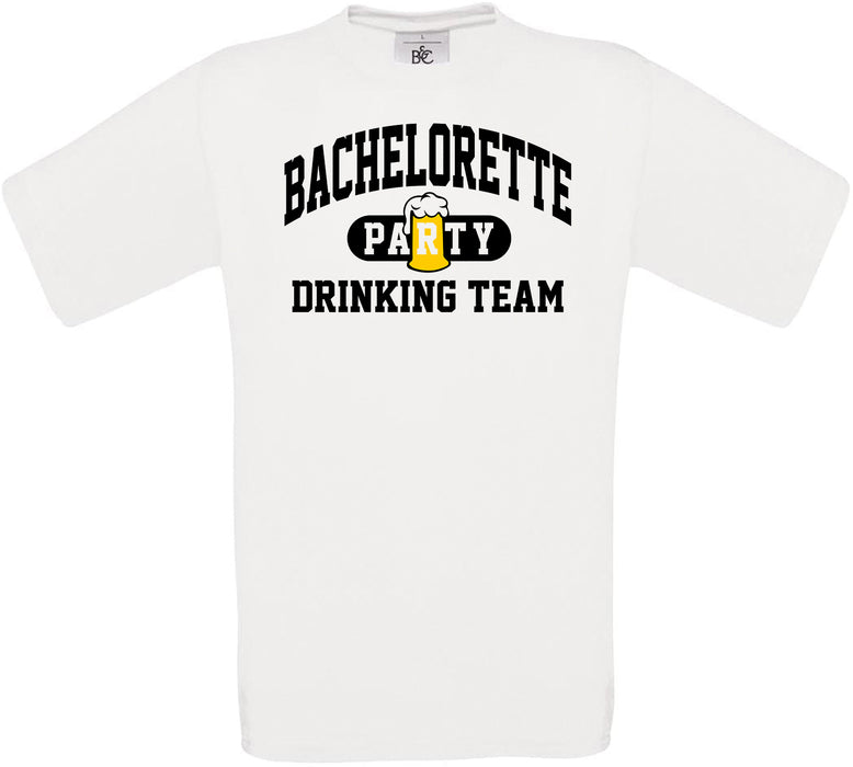 Bachelortte Party Drinking Team Crew Neck T-Shirt