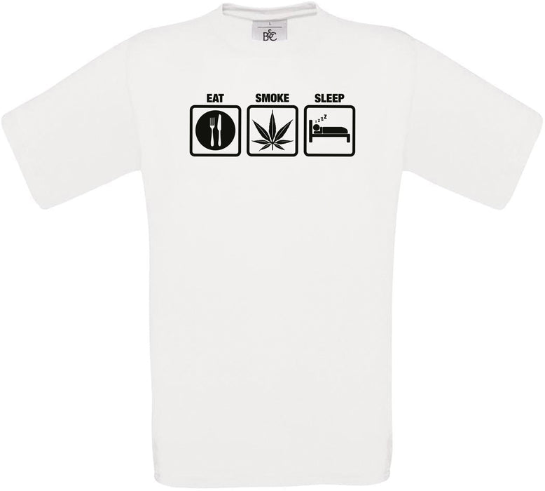 Eat Smoke Sleep Crew Neck T-Shirt