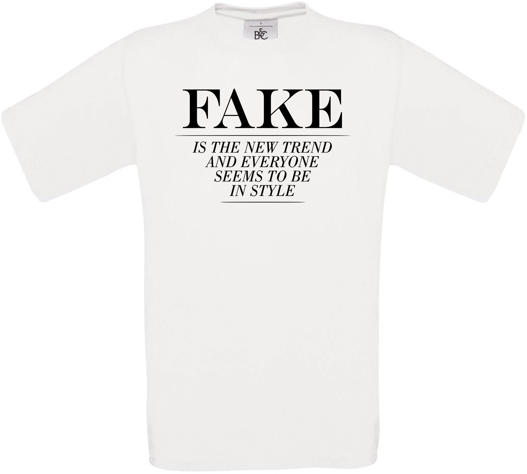 FAKE.. Crew Neck T-Shirt
