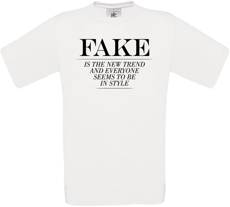 FAKE.. Crew Neck T-Shirt