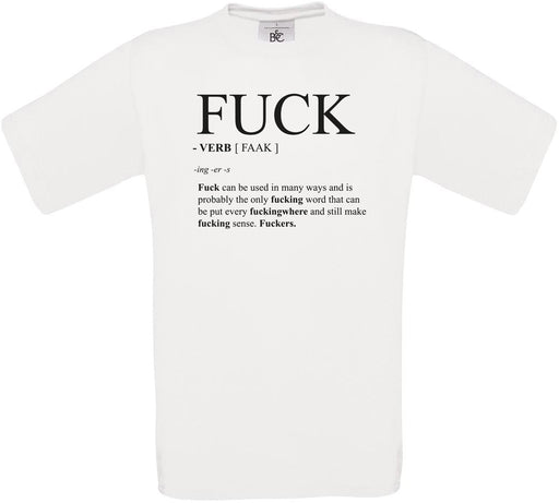 F*ck - VERB [FAAK]  Crew Neck T-Shirt