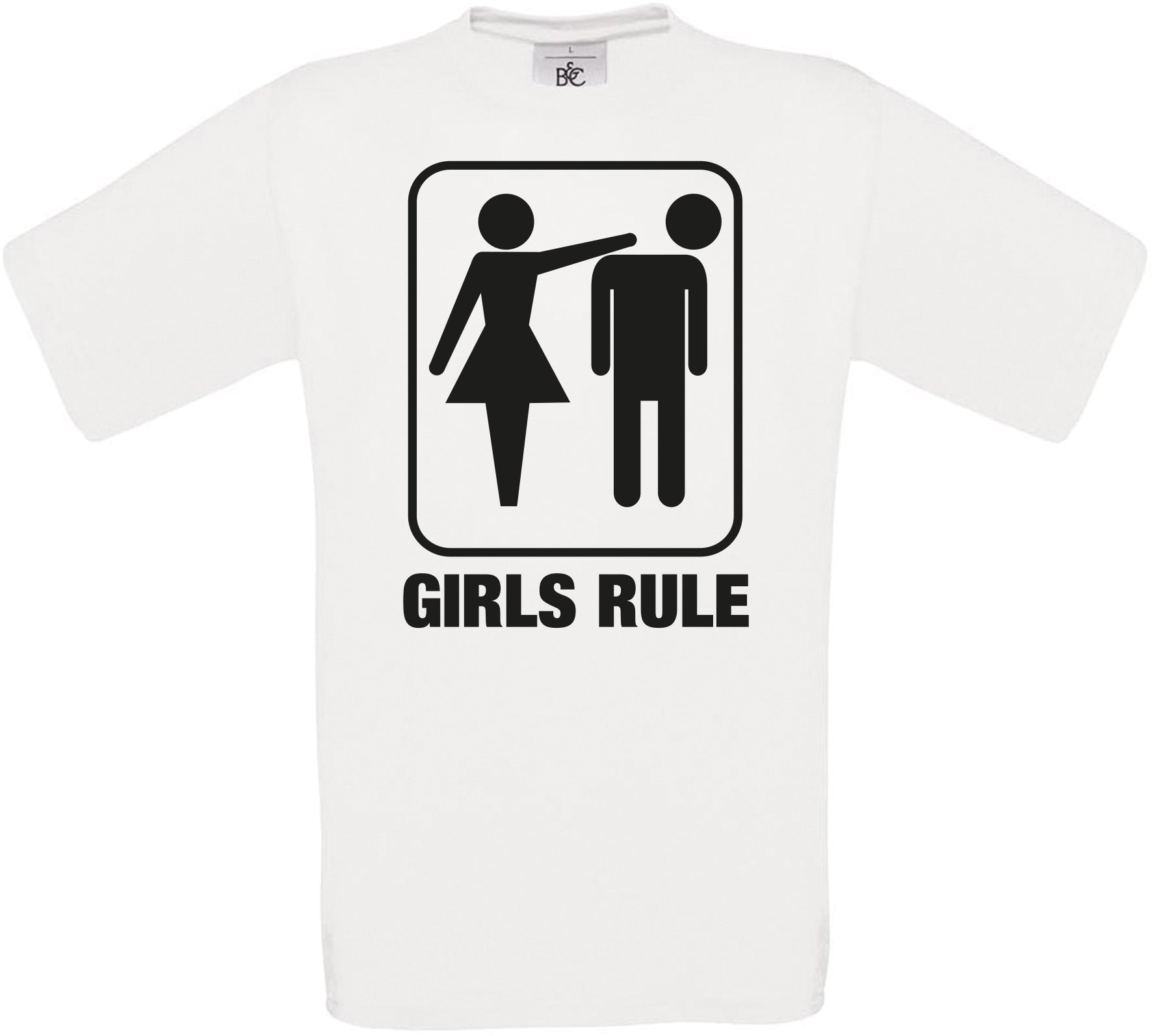 Girls Rule Crew Neck T-Shirt