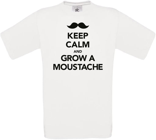 Keep Calm and Grow a Moustache Crew Neck T-Shirt