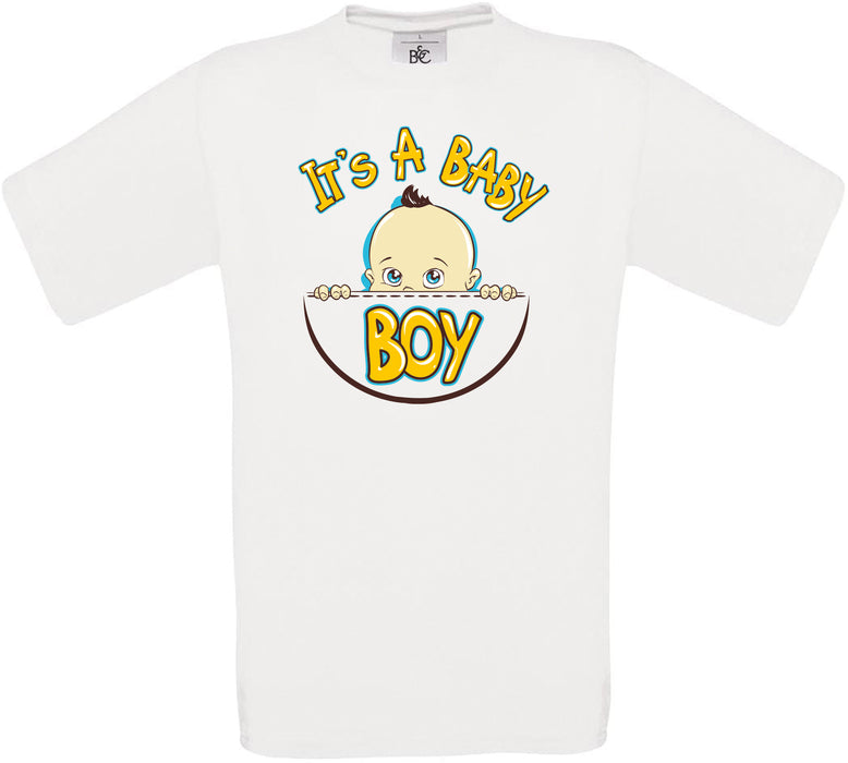 It's A BABY BOY Crew Neck T-Shirt