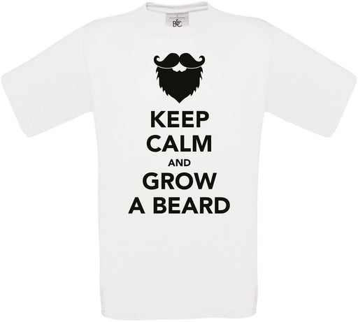 KEEP CALM AND GROW A BEARD Crew Neck T-Shirt