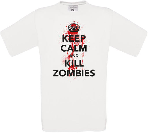 KEEP CALM AND KILL ZOMBIES Crew Neck T-Shirt
