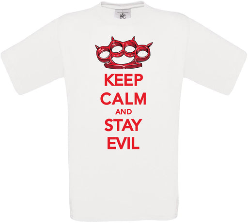 KEEP CALM AND STAY EVIL Crew Neck T-Shirt