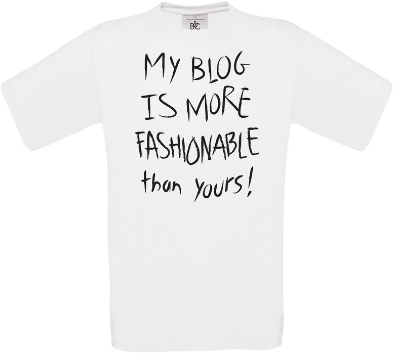 MY BLOG IS MORE FASHIONABLE than YOURS! Crew Neck T-Shirt