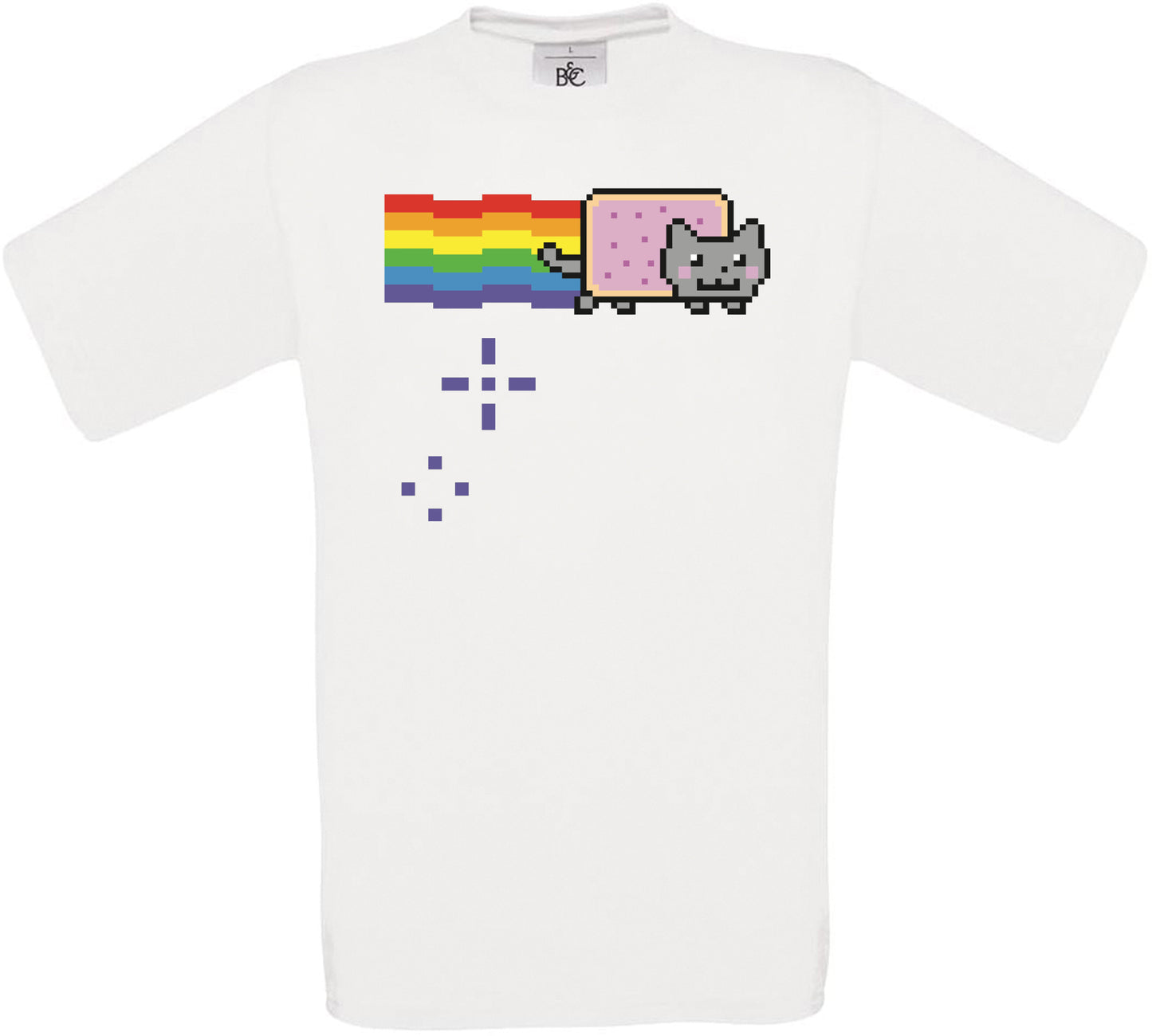 Nyan Cat Crew Neck T-Shirt