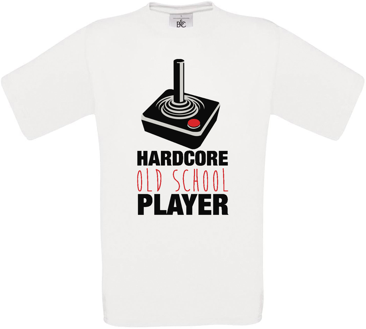 Hardcore Old School Player Crew Neck T-Shirt