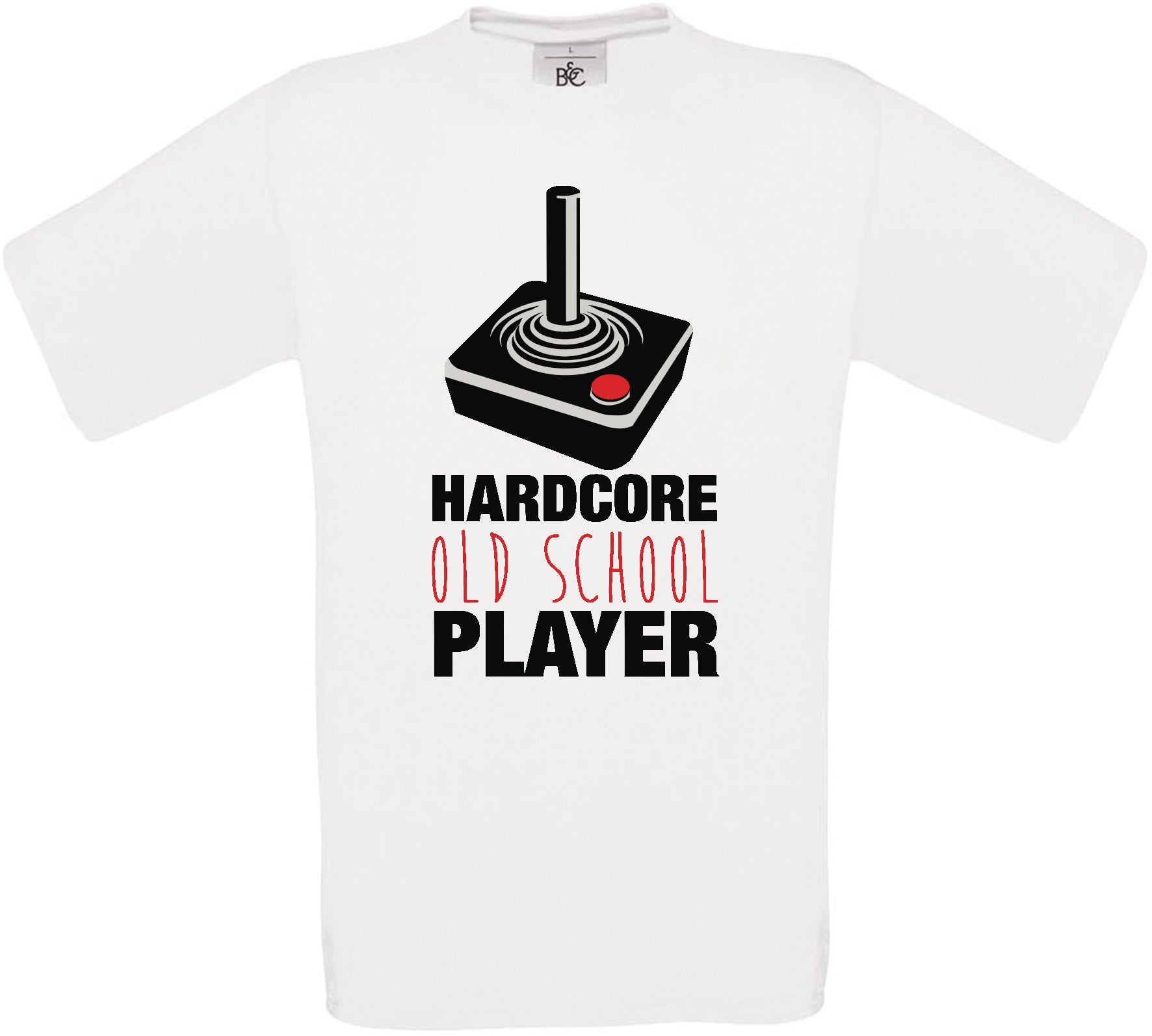 Hardcore Old School Player Crew Neck T-Shirt