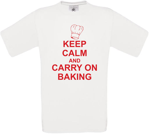 Keep Calm And Carry On Baking Crew Neck T-Shirt