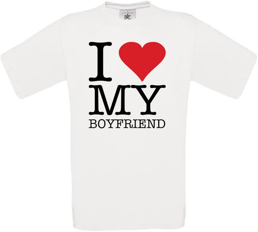 I Love My Boyfriend Crew Neck T-Shirt