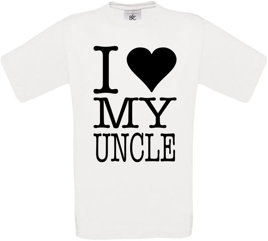 I Love My Uncle Crew Neck T-Shirt