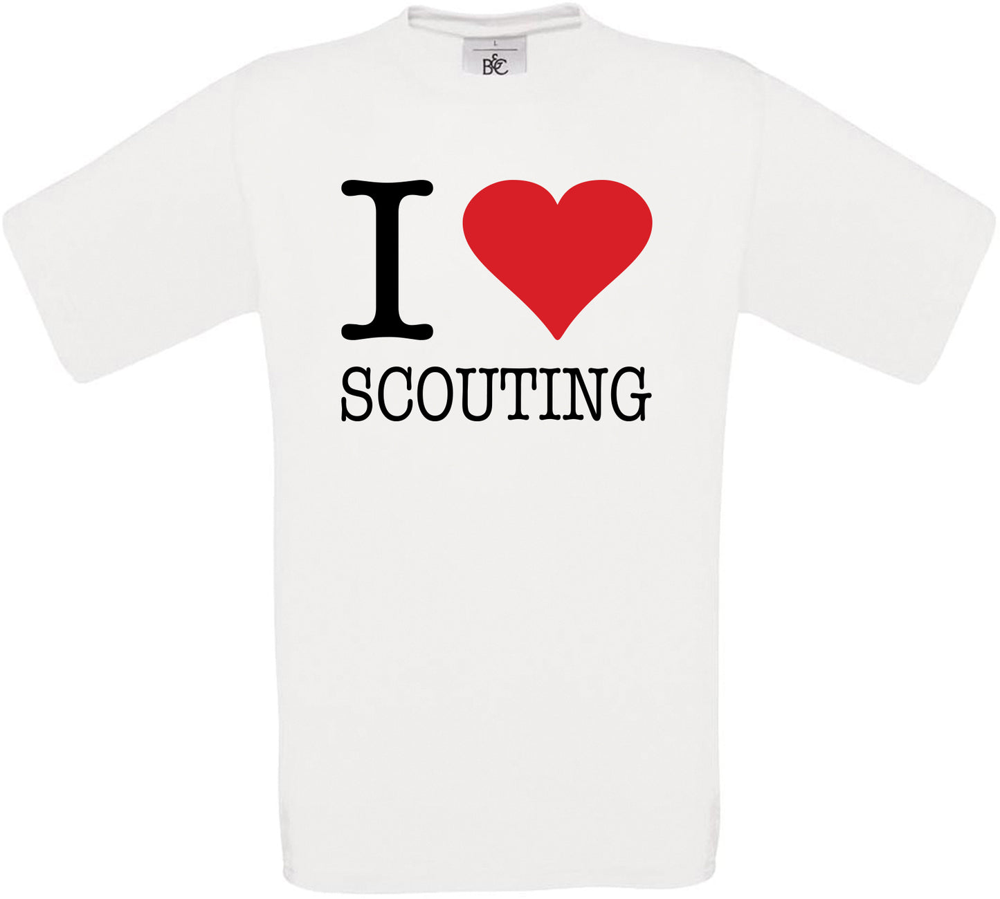 I Love Scouting Crew Neck T-Shirt
