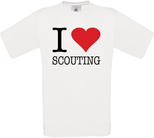 I Love Scouting Crew Neck T-Shirt