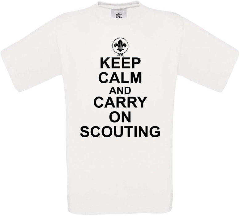 Keep Calm and Carry on Scouting Crew Neck T-Shirt