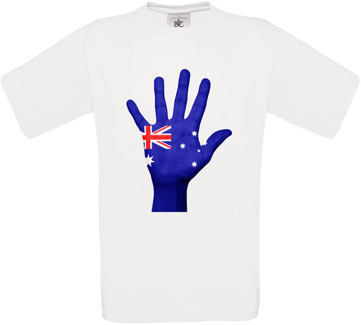 Australia Hand Flag Crew Neck T-Shirt