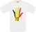 Belgium Hand Flag Crew Neck T-Shirt