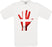 Denmark Hand Flag Crew Neck T-Shirt