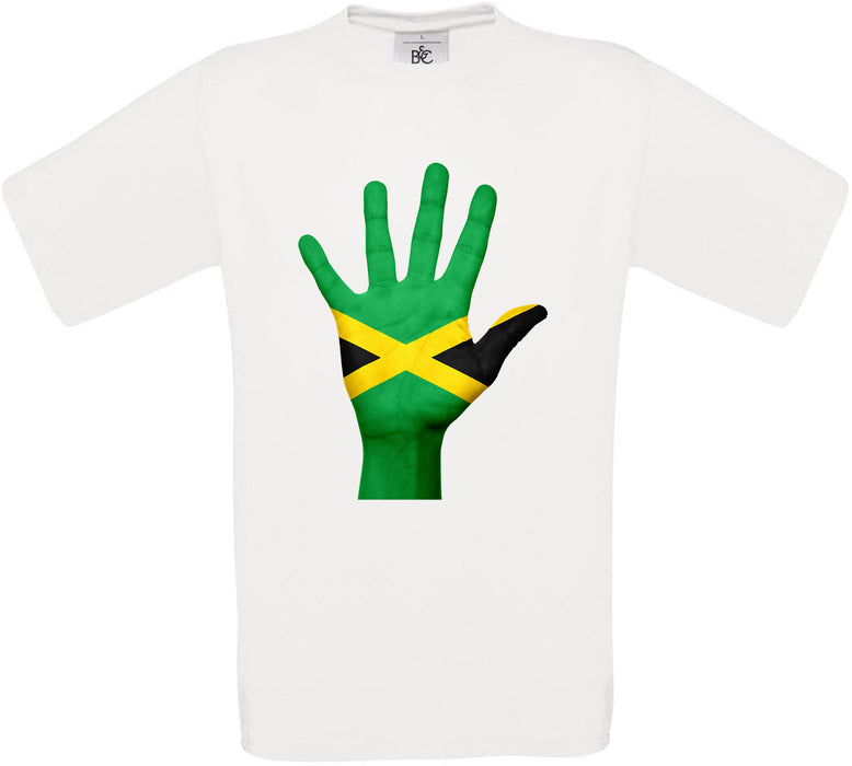 Jamaica Hand Flag Crew Neck T-Shirt