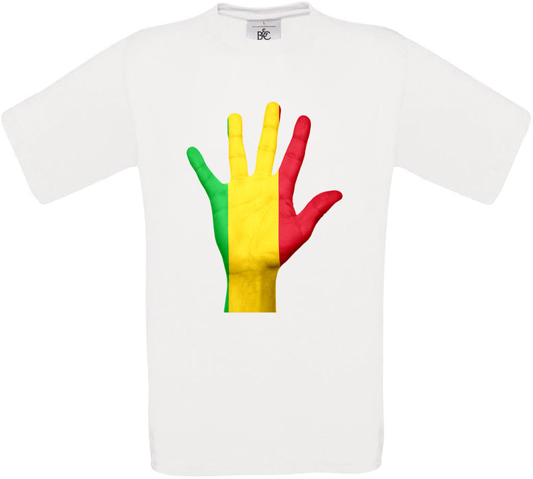 Mali Hand Flag Crew Neck T-Shirt