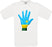 Rwanda Hand Flag Crew Neck T-Shirt