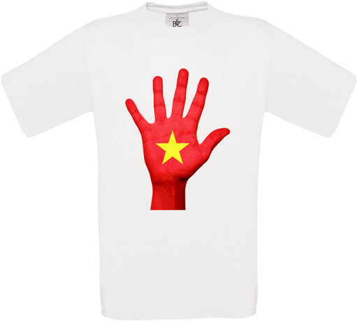 Vietnam Hand Flag Crew Neck T-Shirt