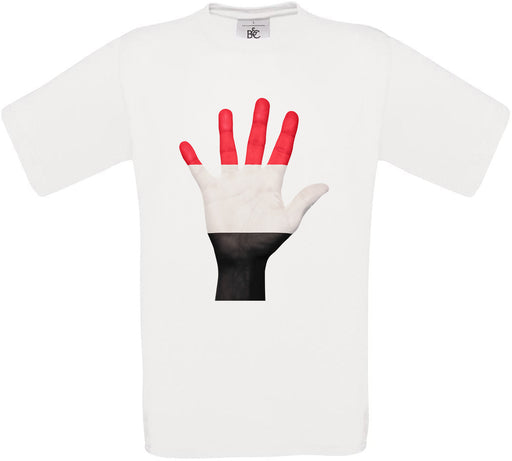 Yemen Hand Flag Crew Neck T-Shirt